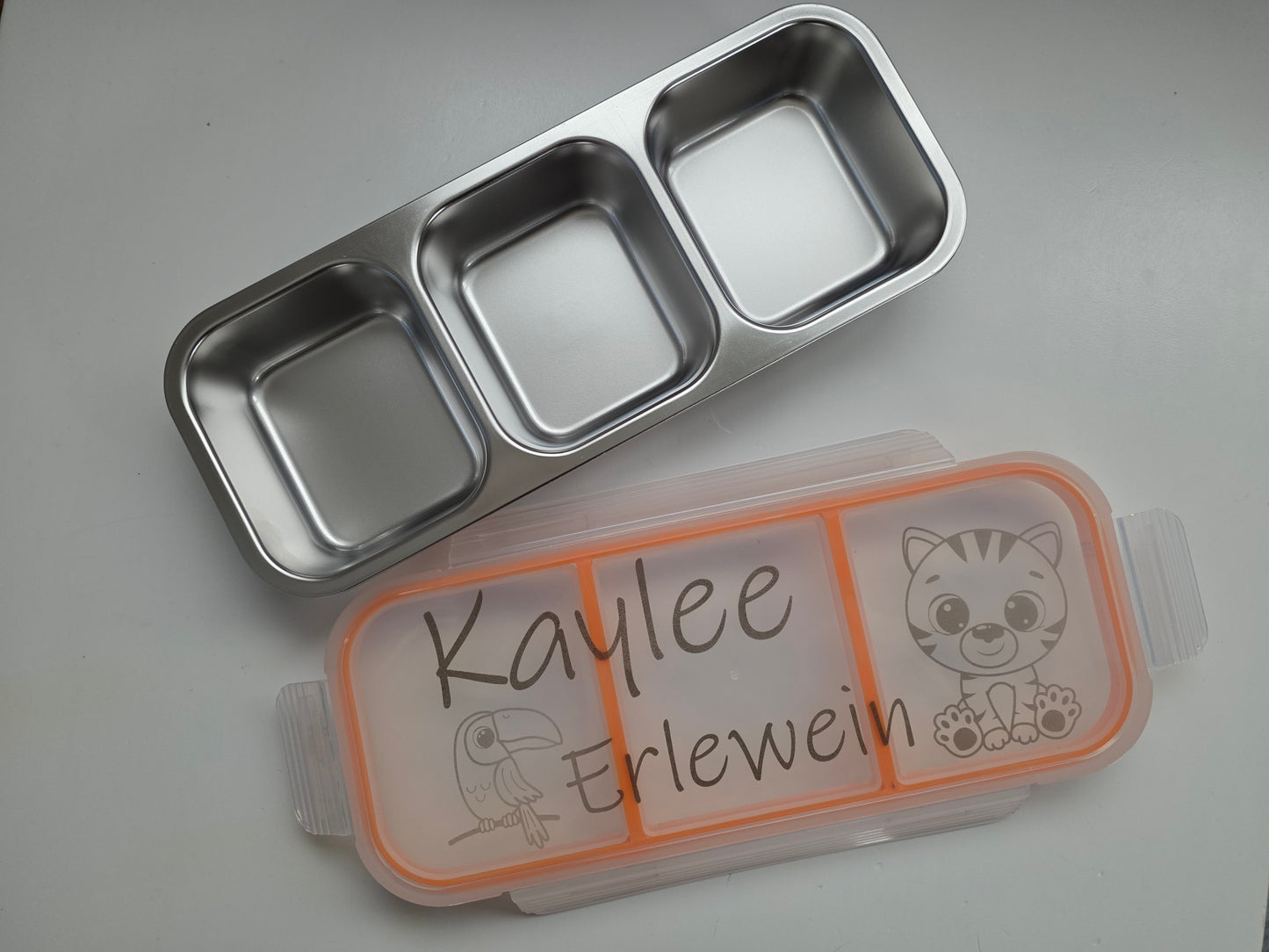 personalisierte Lunchbox, Vesperdose, Bentobox, Jausenbox, Brotdose, Frühstücksdose, Snack-Container für die Kita, Schule, Kindergarten