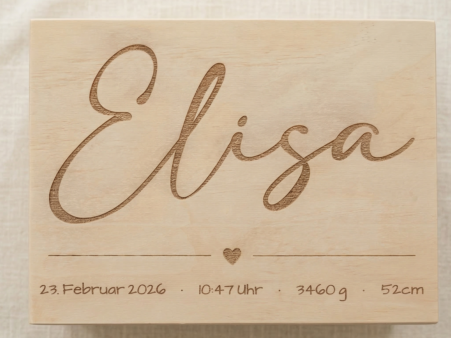 Personalisierte Erinnerungskiste, Geschenk zur Geburt, Geschenk zur Taufe